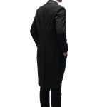Black Shawl Collar Tailcoat with White Waistcoat