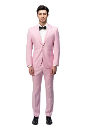 Light Pink Flat Collar Suit
