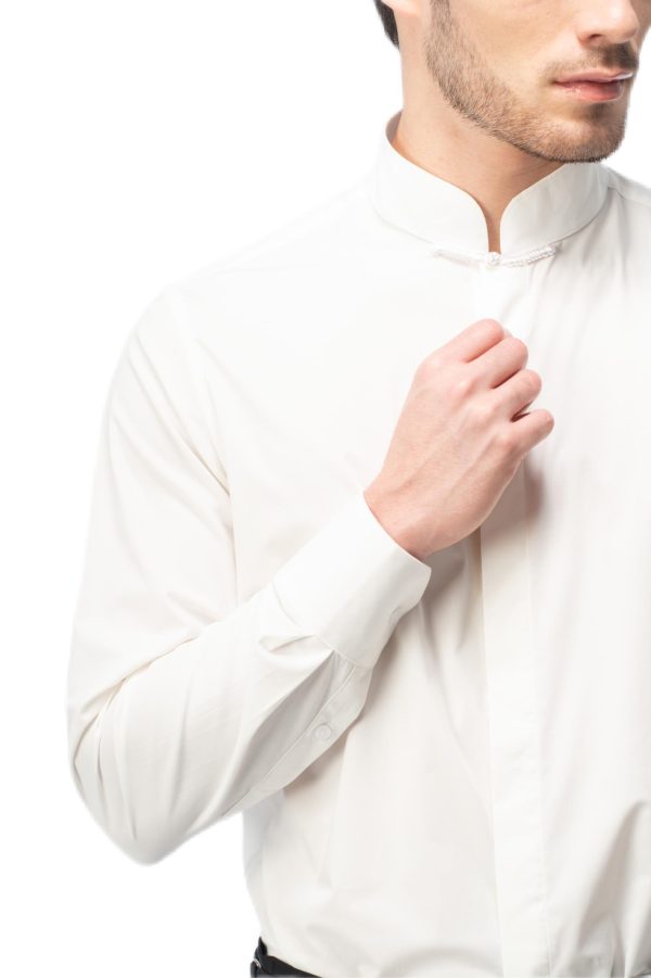 Turtleneck Plain White Shirt