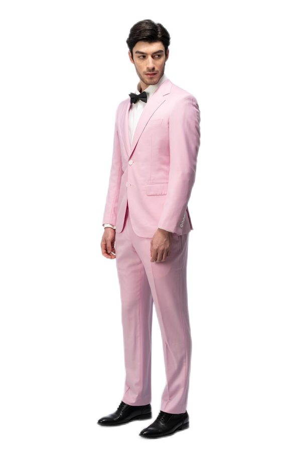 Light Pink Flat Collar Suit