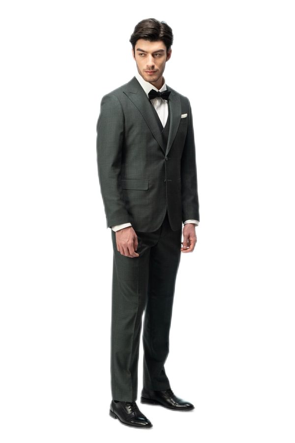 Hunter Green Closure Collar Suit