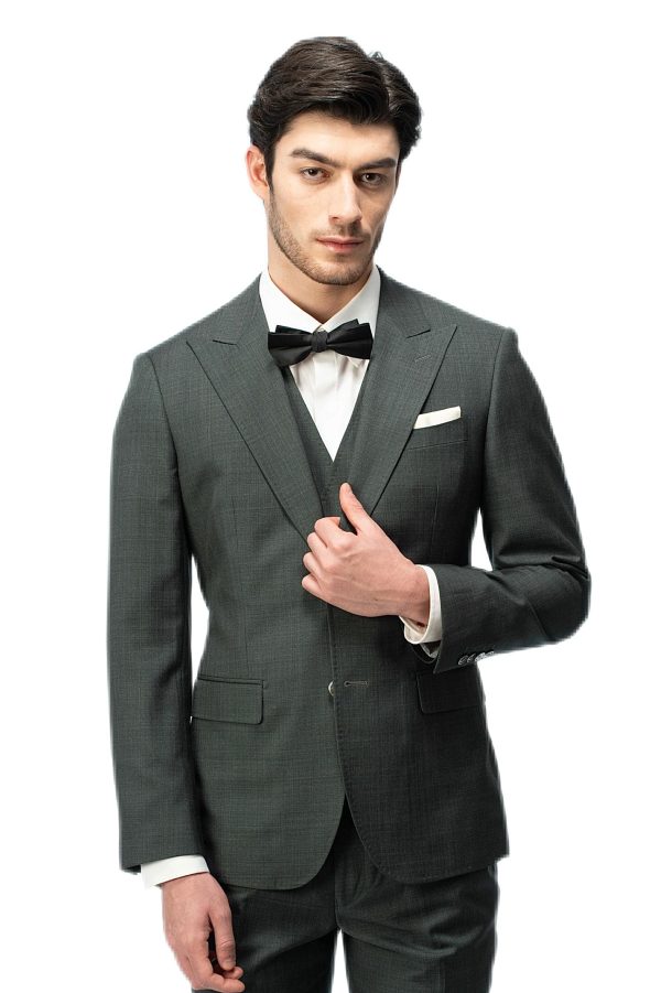 Hunter Green Closure Collar Suit
