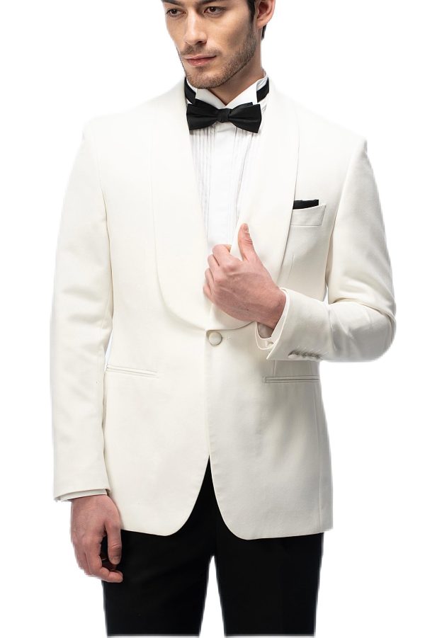 White Shawl Collar Suit
