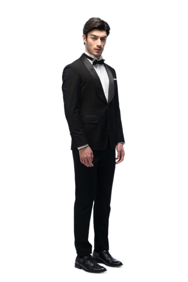 2-piece of Classic Black Shawl Collar Tuxedo